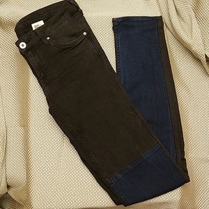 50% OFF Two-Tone Jeans